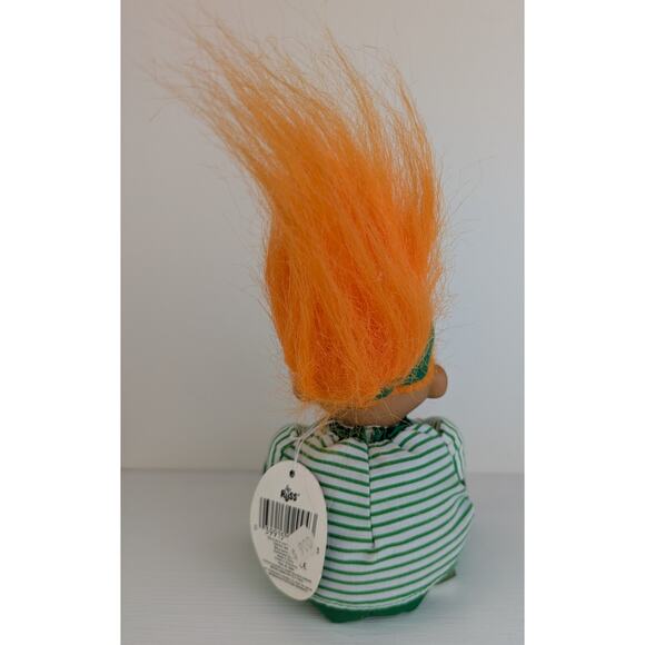 Vintage Russ Leprechaun Troll Doll w/Tag 8" Orange Hair Pot Of Gold St Patricks - Picture 4 of 7